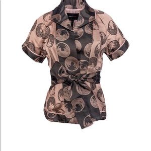 Gorgeous BCBG MAXAZRIA Blush Pink & Grey Kimono